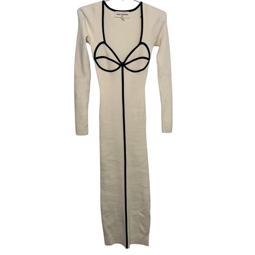 Mara Hoffman + Net Sustain Lucienne Ribbed Organic Cotton-blend Midi Dress XS - Picture 13 of 16